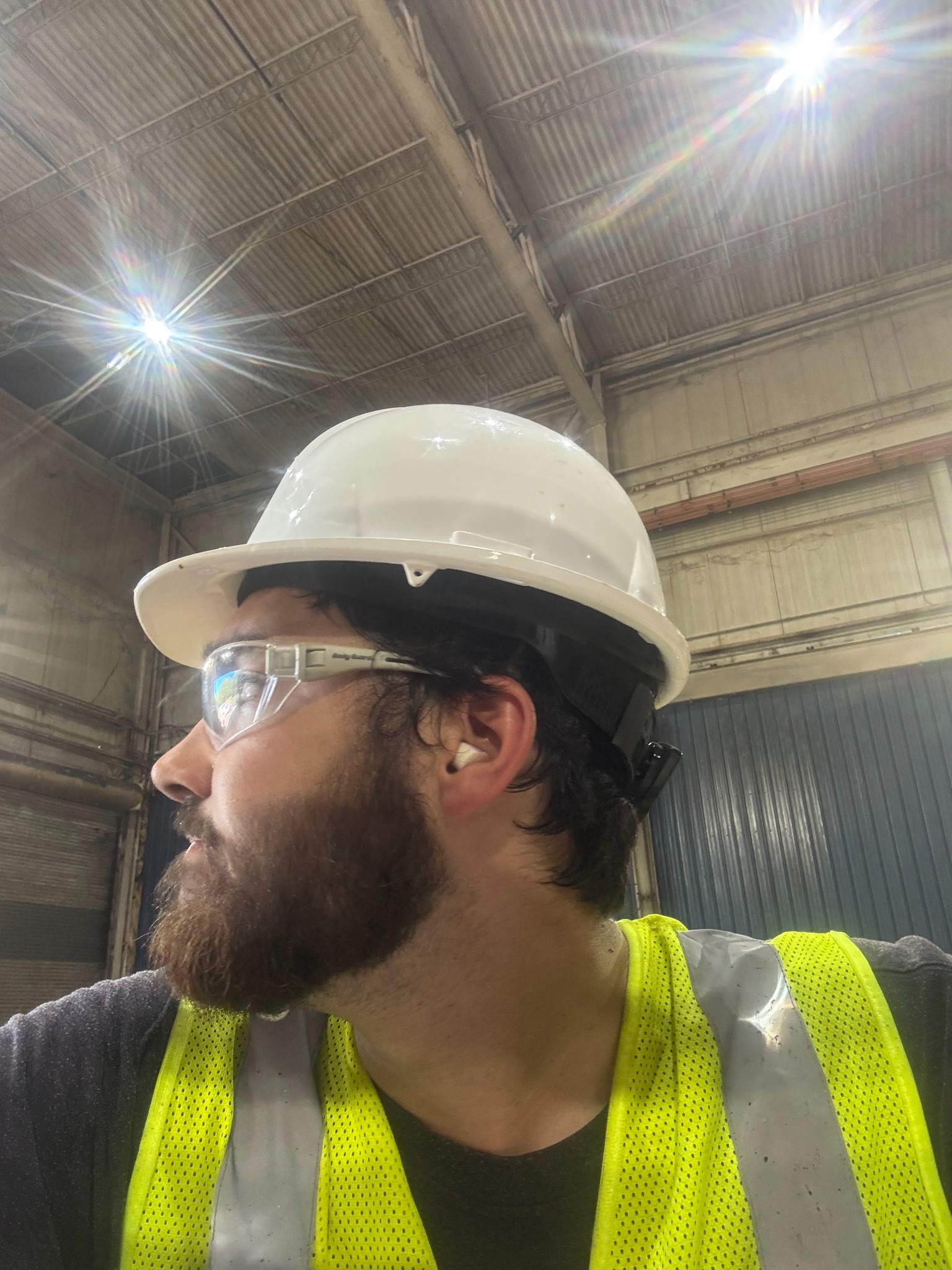 Glover Welding owner on an industrial jobsite